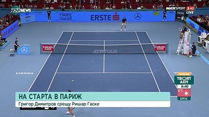 Григор Димитров преди Мастърс Париж