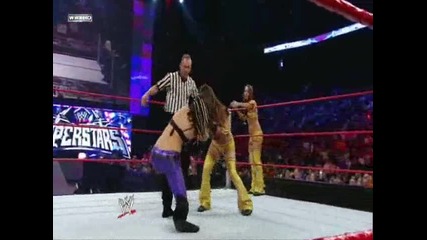 Wwe Superstars 01.28.2010 The Bella Twins vs Katie Lea Burchill & Jillian 