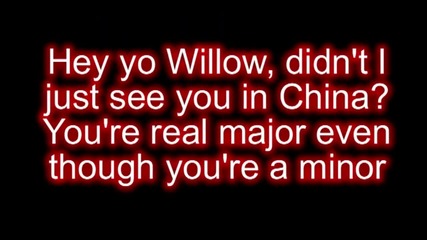Willow Smith ft. Nicki Minaj - Fireball Lyrics On Screen Hd