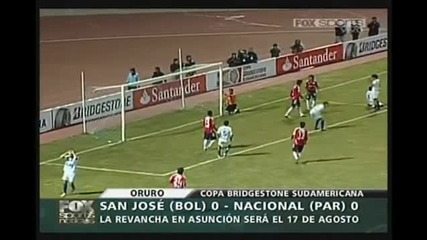 Копа Судамерикана. San Jose Oruro - Nacional. Акценти от срещата.