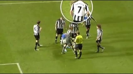 Вижте как Joey Barton удари много грубо Morten Gamst Pedersen 