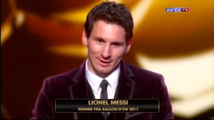 Fc Barcelona - Leo Messi wins his third Ballon dor
