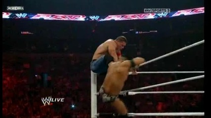 John Cena vs David Otunga and Michael Mcgillicutty 11.07.2011