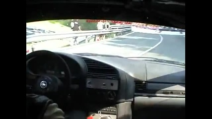 Ненормалник по пътя с Bmw E36 M3 !!!!!!