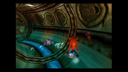 Crash Bandicoot 2 - Level 10 The Eel Deal - Crystal + Box Gem + Green Gem 