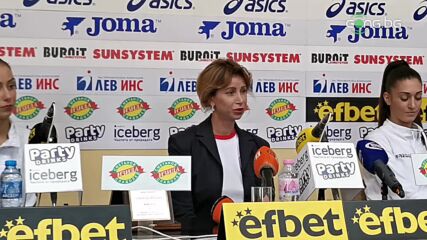 Пресконференция на Весела Димитрова и ансамбъла по художествена гимнастика