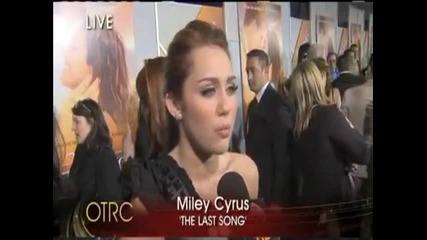 Miley Cyrus at The Last Song La Premiere Interview 