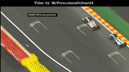 F1 Гран при на Белгия 2011 - Hamilton vs. Maldonado в квалификациите [hd]