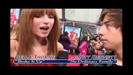 Bella Thorne Jimmy Bennett Red Carpet Interview 