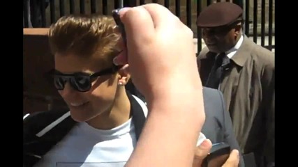 Justin Bieber Meets Fans At Tribeca Film Festival