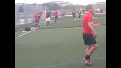 Louis Tomlinson Playing football in Doncaster
