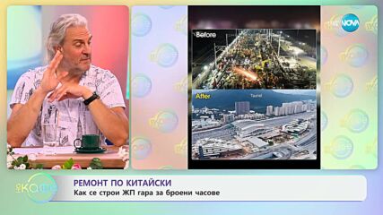 Ремонт по китайски - как се строи ЖП гара за броени часове - „На кафе“ (01.07.2024)
