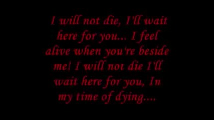 Three Days Grace - Time of Dying (with lyrics) 