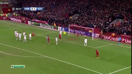Ливърпул 1:1 Базел 09.12.2014