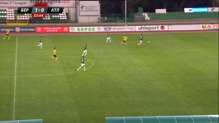 ВИДЕО: Берое води с 2:0 на Атлантас на почивката