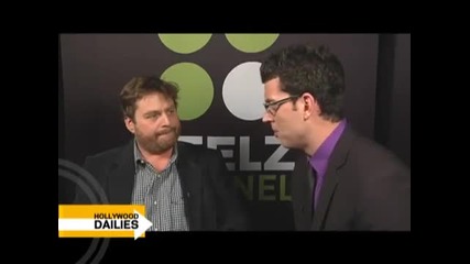 Due Dates Funny Man Zach Galifianakis at Showest 