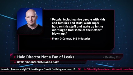 Ign Daily Fix - 21.5.2014 - Halo 5: Guardians Boss Laments Leaks
