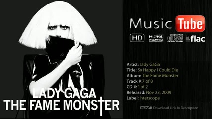 Lady Gaga - So Happy I Could Die (the Fame Monster) 