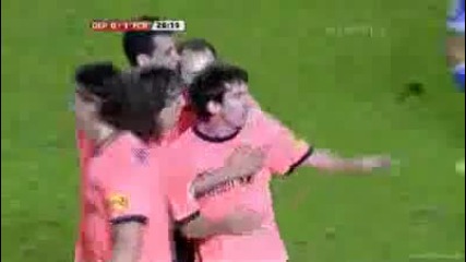 Депортиво - Барселона 1:3 Супер гол на Лео Меси 