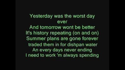 Simple Plan - Worst Day Ever Lyrics