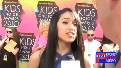 Jasmine Villegas feat in Justin Biebers Baby Video at The Nickelodeon Kids Choice 2010 