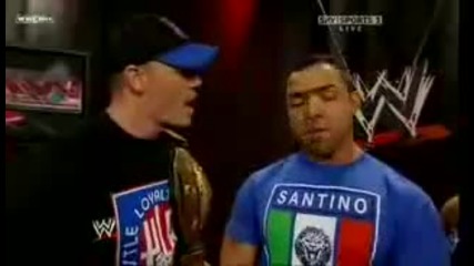 Santino Marella Backstage With John Cena 