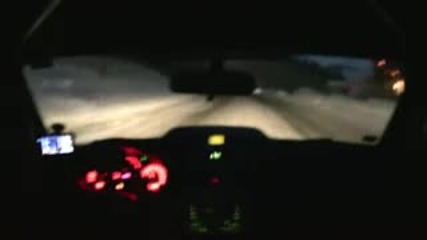 Subaru Impreza Wrx Sti snow driving onboard