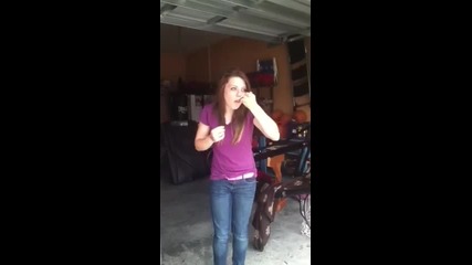 Hot girl cinnamon challenge epic fail