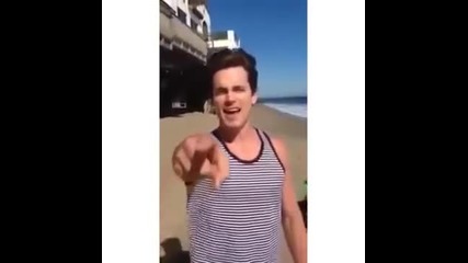 Matt Bomer With Son's Als Ice Bucket Challenge