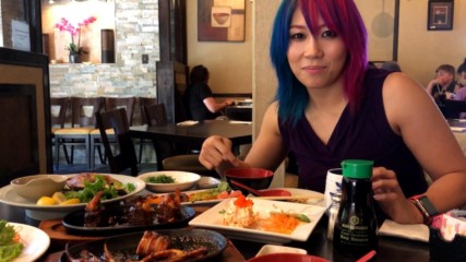 Asuka enjoys the spicy Japanese cuisine in New Orleans: WrestleMania Diary