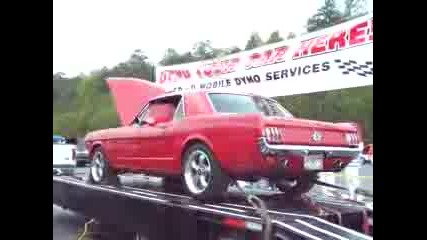 65 Mustang On Dyno