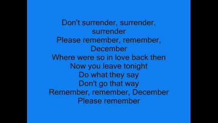 Demi Lovato - Remeber December lyrics