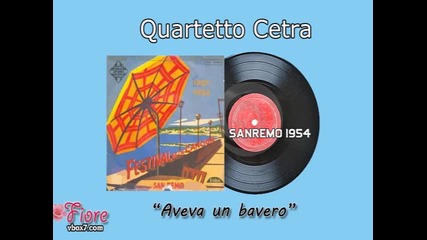 Sanremo 1954 - Quartetto Cetra - Aveva un bavero