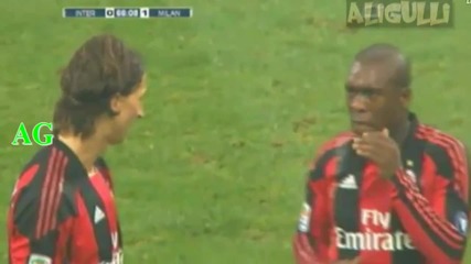 Ibrahimovic Kung Fu ритник срещу Materazzi Inter 0 - 1 Milan 