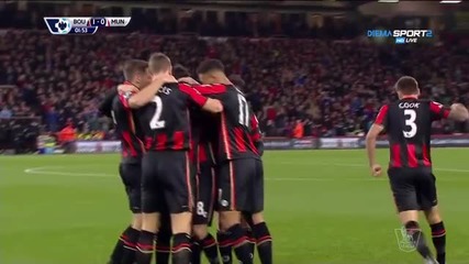 Феноменален гол от корнер на Станислас за Борнемут срещу Манчестър Юнайтед