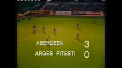 1981 Aberdeen Scotland 3 Arges Pitesti Romania 0 Uefa Cup