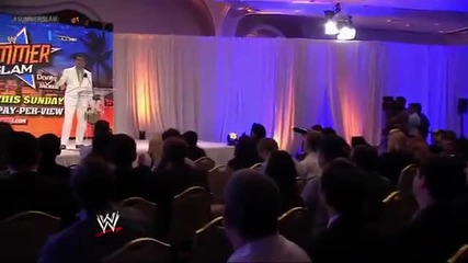 Alberto Del Rio is confident at the Summerslam 2013 Press Conference