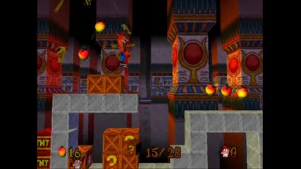 Crash Bandicoot 3 - Level 16 Sphynxinator - Crystal + Box Gem 