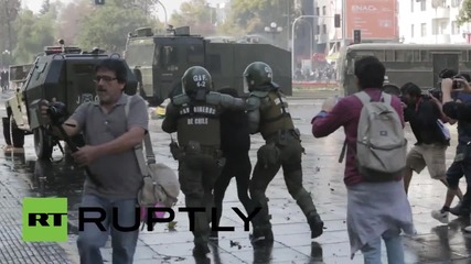 Chile: Carnage as clashes erupt at CONFECH educational reform rally