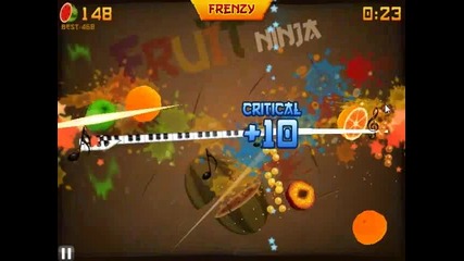 Fruit Ninja: Arcade Mode x3 My gameplay