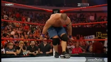Джон Сина вече е от Nexus - John Cena vs Wade Barrett (hell In a Cell 2010) 
