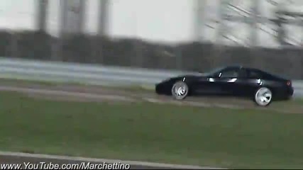 2011 Ferrari 612 Scaglietti Sound - Spy Video on the Track 