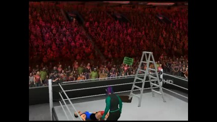 Smackdown vs Raw 2011 - Swanton Bomb върху маса. 