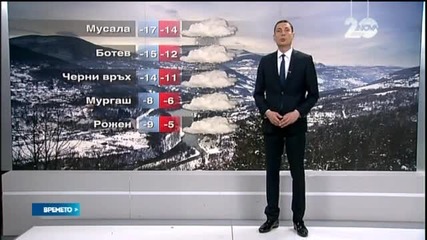 Прогноза за времето (11.01.2015 - централна)