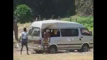 Elephant Destroys A Minibus