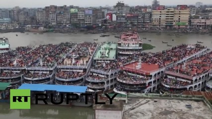 Bangladesh: Dhaka empties as millions head home for Eid al-Fitr