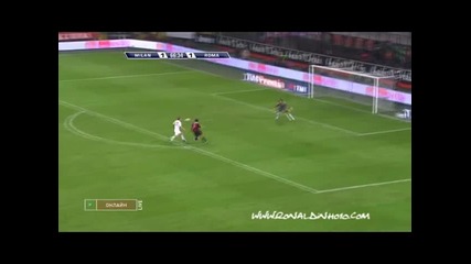 Ronaldinho Pass Pato Gol vs Roma 