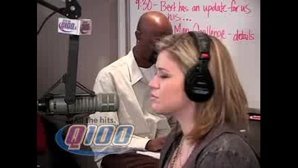 Kelly Clarkson Interview Q100 Atlanta Bert Show January 2009 Първа Част 