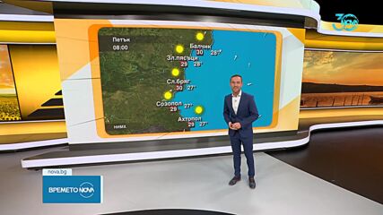 Прогноза за времето (02.08.2024 - сутрешна)