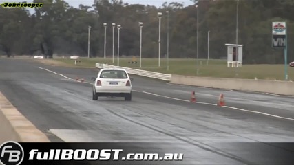 Toyota Starlet 1.5 Turbo + Nos - 1/8 миля